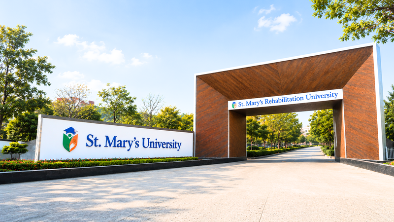 St. Mary's Rehabilitation University main entrance gate